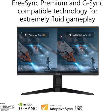 ASUS Монитор 27" TUF Gaming VG279QL3A 2xHDMI, DP, MM, IPS, 180Hz, 1ms, sRGB 125%, AdaptiveSync, Pivot, HDR400 90LM09H0-B01170 фото
