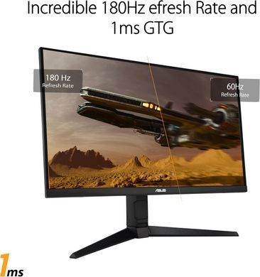 ASUS Монитор 27" TUF Gaming VG279QL3A 2xHDMI, DP, MM, IPS, 180Hz, 1ms, sRGB 125%, AdaptiveSync, Pivot, HDR400 90LM09H0-B01170 фото