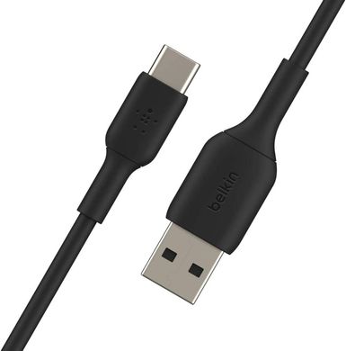 Кабель Belkin USB-A - USB-С PVC 1м Black CAB001BT1MBK фото