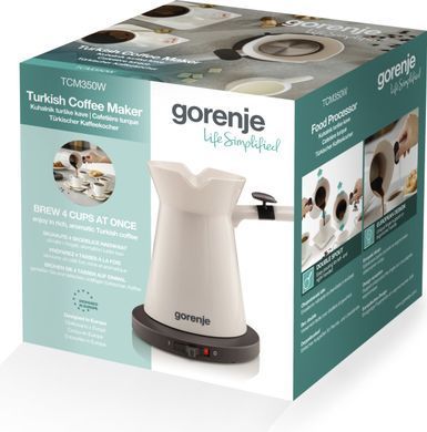 Gorenje Gorenje electric coffee turk 0.35l, ground, 2caps, biege TCM350W фото