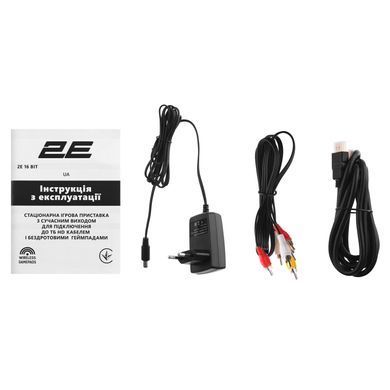 2E Ігрова консоль 16bit HDMI (2 бездротових геймпада, 188 ігор) 2E16BHDWS188 фото