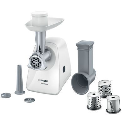 Bosch М'ясорубка MFW2514W - 1500Вт/1,7 кг-хв./шинковка/білий MFW2514W фото