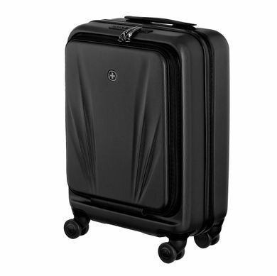 Wenger Валіза Wenger Skyon Hardside Carry-On, мала, з відсіком для н/б 16", полікарбонат, TSA, 4 колеса, розширення, USB, чорний 653563 фото
