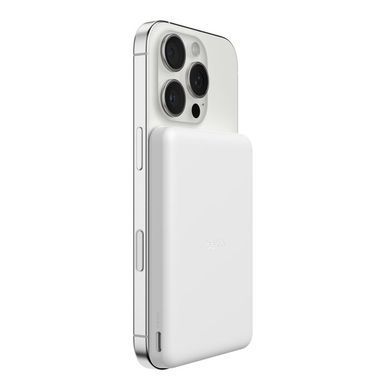 Belkin Акумулятор портативний літій-іонний Power Bank Belkin 5000мА&middot;год, Slim Magnetic, білий BPD010HQWH фото