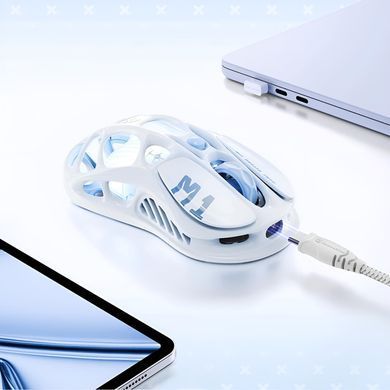 GravaStar Мышь Mercury M1 Pro, корпус из магниевого сплава, BT/WL/USB-A, RGB, Ice Blue GRAVASTARM1PRO_BLU фото