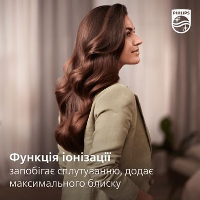 Philips Фен-щетка 7000 Series, 1000Вт, режимов-3, иониз-я, вращ., керамика, турмалин, розовый BHA735/00 фото