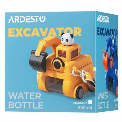 ARDESTO Пляшка для води ARDESTO Excavator 500мл, пластик, жовтий