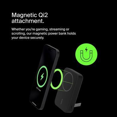 Belkin Портативное зарядное устройство Power Bank 10000мАч, MagSafe Wireless, черный BPD008BTBK фото