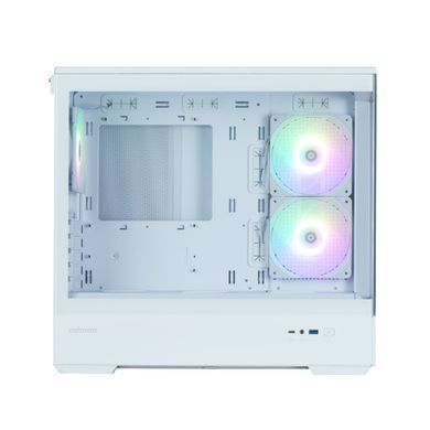 Zalman Корпус P30 White V2, без БЖ, 1xUSB3.0, 1хUSB Type-C, 3x120мм ARGB, TG Front/Side Panel, mATX, білий P30WHITEV2 фото
