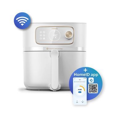 Philips Мультипіч Combi XXL Connected 2200Вт, чаша-8.3л, сенсорне управл., 22 авто. программ, пластик, білий HD9876/20 фото