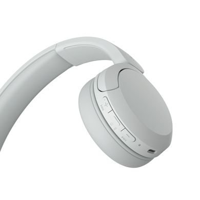 Sony Навушники On-ear WH-CH520 BT 5.2, SBC, AAC, Wireless, Mic, Білий WHCH520W.CE7 фото