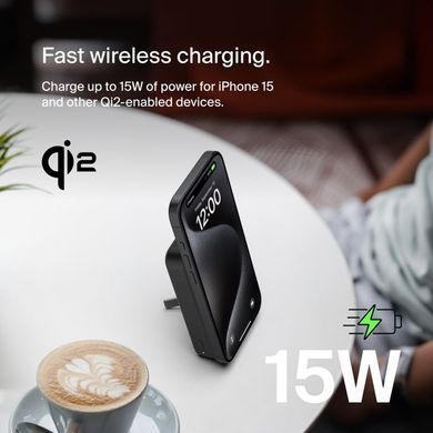 Belkin Портативное зарядное устройство Power Bank 10000мАч, MagSafe Wireless, черный BPD008BTBK фото