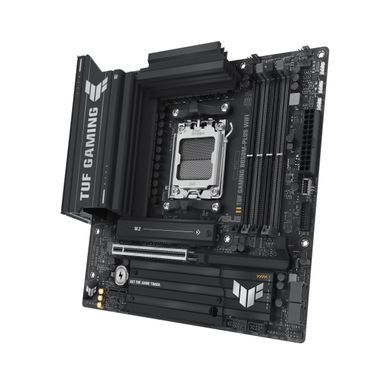 ASUS Материнcкая плата TUF GAMING B850M-PLUS WIFI7 sAM5 B850 4xDDR5 M.2 HDMI DP Wi-Fi BT mATX 90MB1MU0-M0EAY0 фото