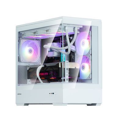 Zalman Корпус P30 White V2, без БЖ, 1xUSB3.0, 1хUSB Type-C, 3x120мм ARGB, TG Front/Side Panel, mATX, білий P30WHITEV2 фото