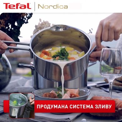 Набір посуду Tefal Nordica, 10 предметів, нерж. сталь H852SA55 фото
