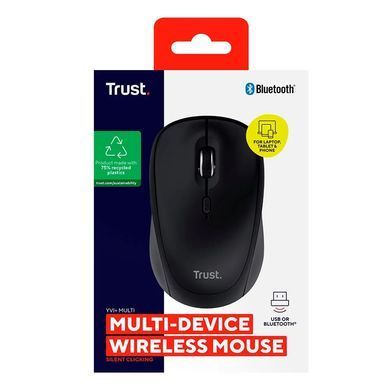 Trust Миша Trust Yvi+ Compact Multi-Device, WL/BT/USB-A, чорний 25440_TRUST фото