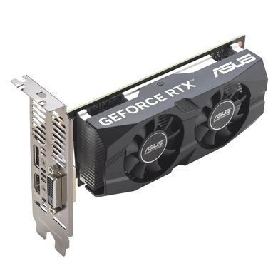 ASUS Відеокарта GeForce RTX 3050 6GB GDDR6 OC low profile RTX3050-O6G-LP-BRK 90YV0KQ0-M0NA00 фото