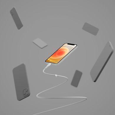Belkin Кабель USB-A - Lightning силиконовый, с клипсой, 1м, белый CAA008BT1MWH фото