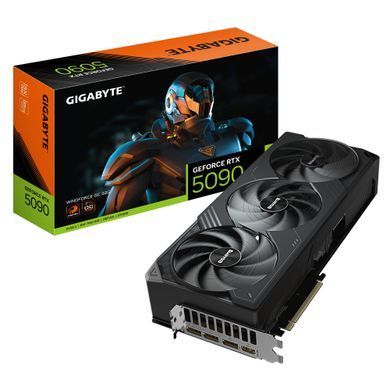 Gigabyte Видеокарта GeForce RTX 5090 32GB GDDR7 WINDFORCE OC GV-N5090WF3OC-32GD фото