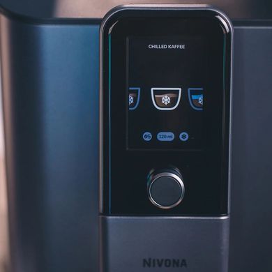 Nivona Кавомашина Nivona CafeRomatica, 1.8л, зерно+мелена, автомат.капуч, дисплей, авторецептів -9, пригот, холодної кави, перлинно-блакитний NIVO8107 фото