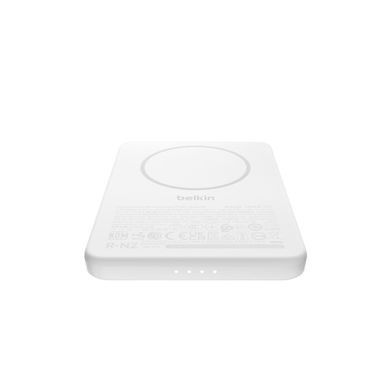 Belkin Акумулятор портативний літій-іонний Power Bank Belkin 5000мА&middot;год, Slim Magnetic, білий BPD010HQWH фото