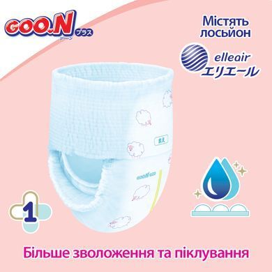 Трусики-підгузки GOO.N Plus для дітей 6-12 кг (розмір M, унісекс, 52 шт) 21001510 фото