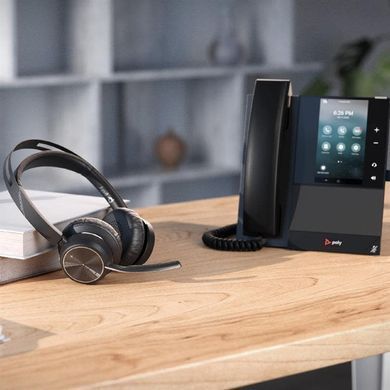 Poly Компьютерная гарнитура стерео On-ear Voyager Focus 2-M, USB-A, Bluetooth, всенаправленный, ANC, Acoustic fence, сертификаты Microsoft Teams, Zoom, Google Meet, черный 77Y85AA фото