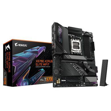 Gigabyte Материнская плата X870E A ELITE WIFI7 sAM5 X870 4xDDR5 M.2 HDMI Typc-C ATX X870E_A_ELITE_WIFI7 фото