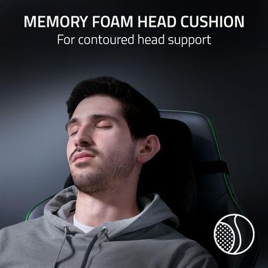 Razer Крісло Iskur V2 NewGen, EPU шкіра з CoolTouch&trade;, 4D-Armrests, чорний RZ38-04900800-R3G1 фото