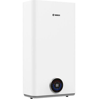 Bosch Водонагрівач електр. BOSCH плаский слім Tronic 5500iT, 50л, 1.5кВт, ун. монтаж, електр. кер-ння, Wi-Fi, B, білий