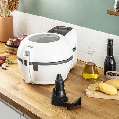 Tefal Мультипіч ActiFry Extra, 1500Вт, чаша-1,2л, механічне керув., підкл. до смартфону, авто перемішування, пластик, білий FZ720015 фото