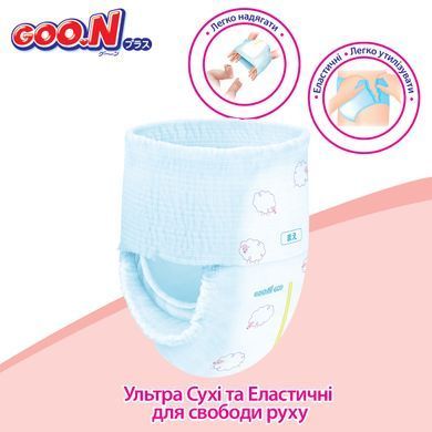 Трусики-підгузки GOO.N Plus для дітей 6-12 кг (розмір M, унісекс, 52 шт) 21001510 фото