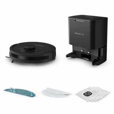 Rowenta Rowenta robot VC X-Plorer Serie 85+, 6000ПаW, h=9.7cm, wet cleaning, bag-0.26L, dust cont -0.29L, battery operation up to 270min, black RR87D5WH фото