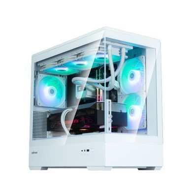 Zalman Корпус P30 White V2, без БЖ, 1xUSB3.0, 1хUSB Type-C, 3x120мм ARGB, TG Front/Side Panel, mATX, білий P30WHITEV2 фото