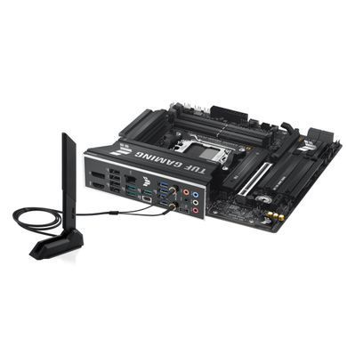 ASUS Материнcкая плата TUF GAMING B850M-PLUS WIFI7 sAM5 B850 4xDDR5 M.2 HDMI DP Wi-Fi BT mATX 90MB1MU0-M0EAY0 фото