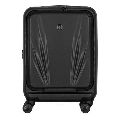 Wenger Валіза Wenger Skyon Hardside Carry-On, мала, з відсіком для н/б 16", полікарбонат, TSA, 4 колеса, розширення, USB, чорний 653563 фото