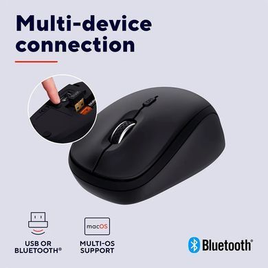 Trust Миша Trust Yvi+ Compact Multi-Device, WL/BT/USB-A, чорний 25440_TRUST фото