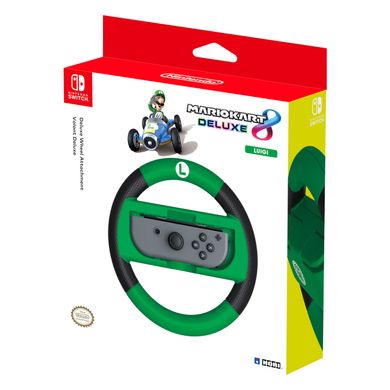 Руль Steering Wheel Deluxe Mario Kart 8 Luigi для Nintendo Switch 873124006537 фото