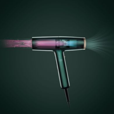 BaByliss Фен Air Power Pro, 1700Вт, 3 режими, дифузор, іоніз-я, хол. обдув, зелений D6555DE фото