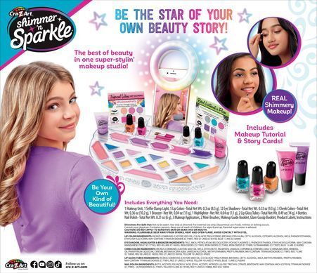 Cra-Z-Art Cra-Z-Art Kids Makeup Set Selfie Time Light Up Beauty Studio 17346CRA фото