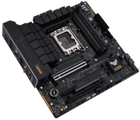 ASUS Материнcька плата TUF GAMING B760M-PLUS WIFI D4 s1700 B760 4xDDR4 M.2 HDMI DP Wi-Fi BT mATX 90MB1DG0-M0EAY0 фото