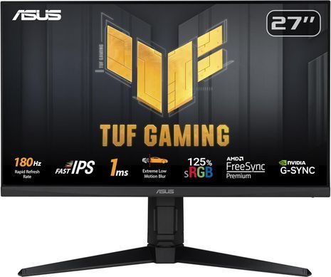 ASUS Монитор 27" TUF Gaming VG279QL3A 2xHDMI, DP, MM, IPS, 180Hz, 1ms, sRGB 125%, AdaptiveSync, Pivot, HDR400 90LM09H0-B01170 фото