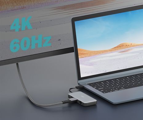 Digitus Док-станція USB-C > HDMI/2xUSB-A/USB-C/SD/MicroSD/RJ54, Travel DA-70916 фото
