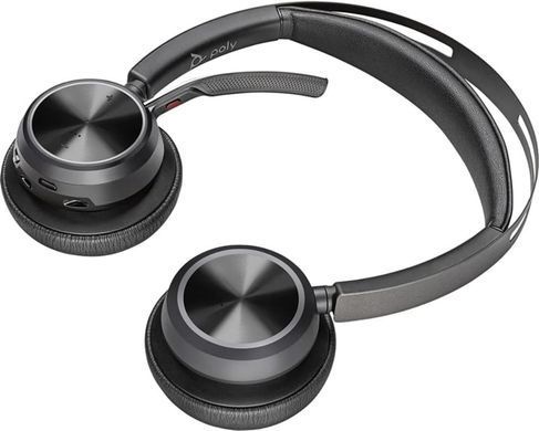 Poly Компьютерная гарнитура стерео On-ear Voyager Focus 2-M, USB-A, Bluetooth, всенаправленный, ANC, Acoustic fence, сертификаты Microsoft Teams, Zoom, Google Meet, черный 77Y85AA фото