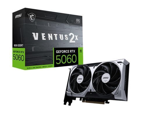 MSI Відеокарта GeForce RTX 5060 8GB GDDR7 VENTUS 2X OC 912-V537-002 фото