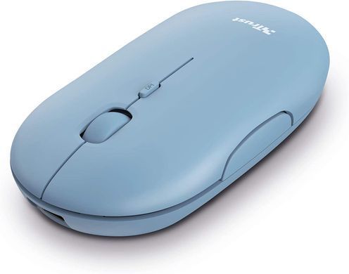 Миша Trust Puck Rechargeable Ultra-Thin BT WL Silent Blue 24126_TRUST фото