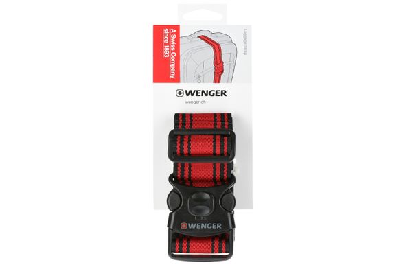 Багажний пасок Wenger Luggage Strap, чорно-червоний 604597 фото