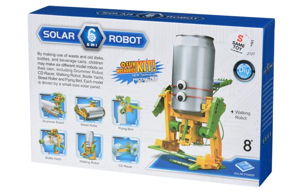 Робот-конструктор Same Toy Экобот 6 в 1 на солнечной батарее 2127UT фото