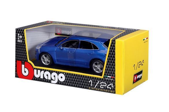 Автомодель - PORSCHE MACAN (черный, белый 1:24) 18-21077 фото