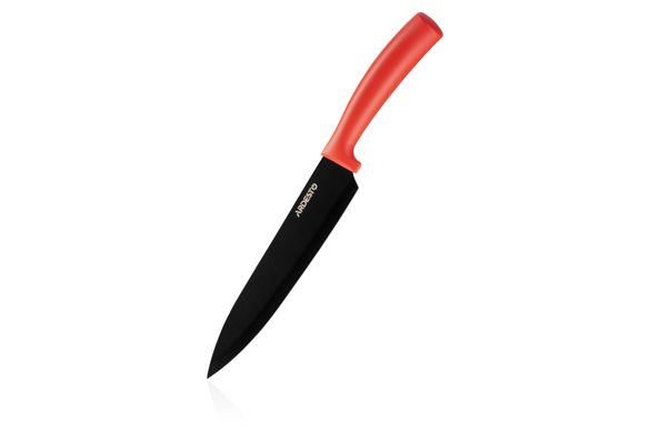 Набір ножів Ardesto Black Mars 3 пр., червоний, нержавіюча сталь, пластик AR2103BR фото